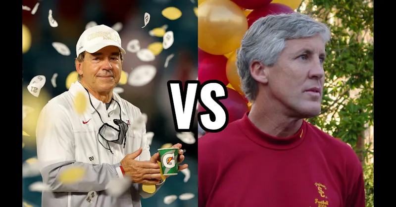 Nick Saban vs. Pete Carroll