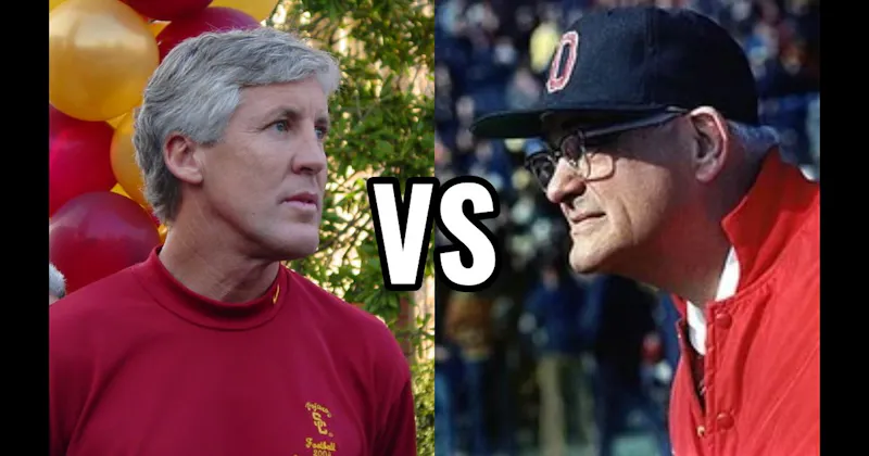 Pete Carroll vs. Woody Hayes