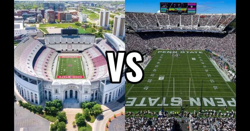 Beaver Stadium (Penn State — White Out) vs. Ohio Stadium (Ohio State — “The Horseshoe”)