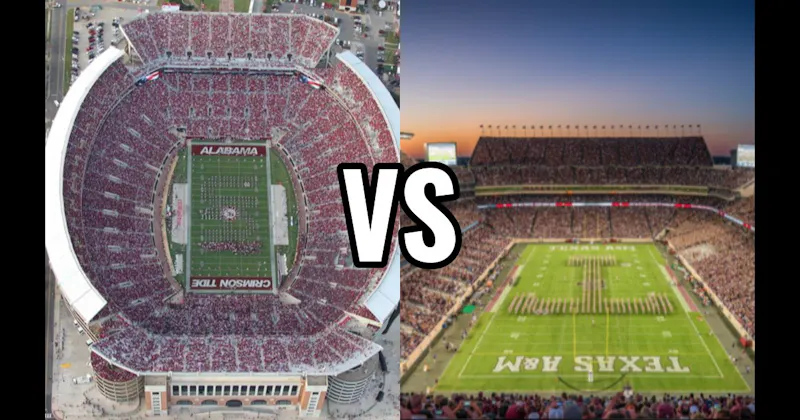 Bryant–Denny Stadium (Alabama) vs. Kyle Field (Texas A&M — 12th Man)