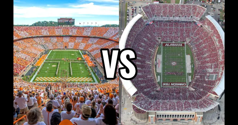 Bryant–Denny Stadium (Alabama) vs. Neyland Stadium (Tennessee)