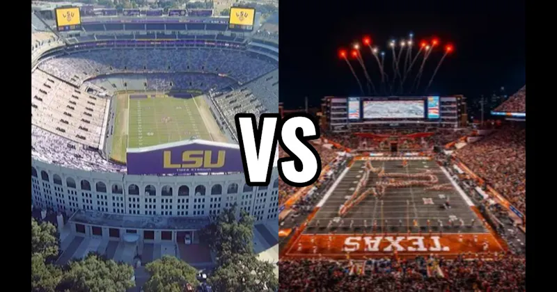 Darrell K Royal–Texas Memorial Stadium (Texas) vs. Tiger Stadium (LSU — “Death Valley”)