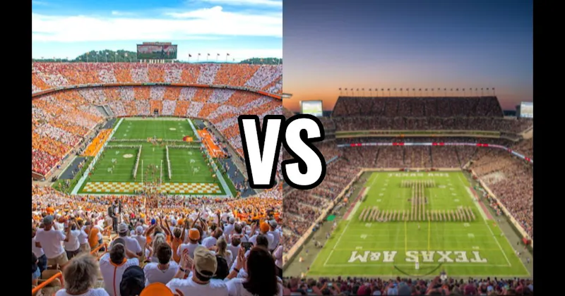 Kyle Field (Texas A&M — 12th Man) vs. Neyland Stadium (Tennessee)
