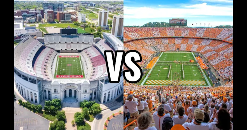 Neyland Stadium (Tennessee) vs. Ohio Stadium (Ohio State — “The Horseshoe”)