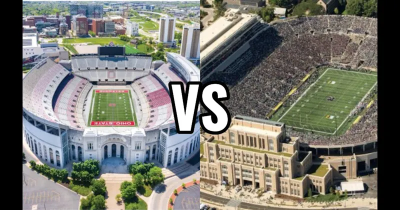 Notre Dame Stadium (Notre Dame) vs. Ohio Stadium (Ohio State — “The Horseshoe”)