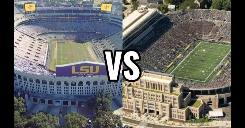 Notre Dame Stadium (Notre Dame) vs. Tiger Stadium (LSU — “Death Valley”)