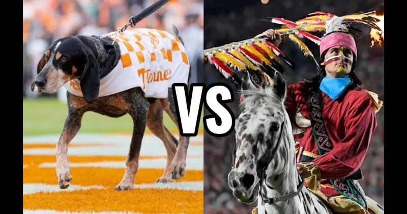 Osceola & Renegade (Florida State Seminoles) vs. Smokey (Tennessee Volunteers)