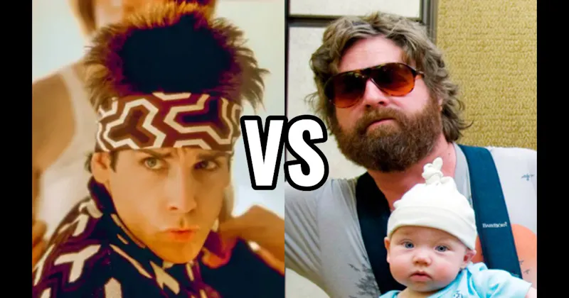 Alan Garner (The Hangover) vs. Derek Zoolander (Zoolander)