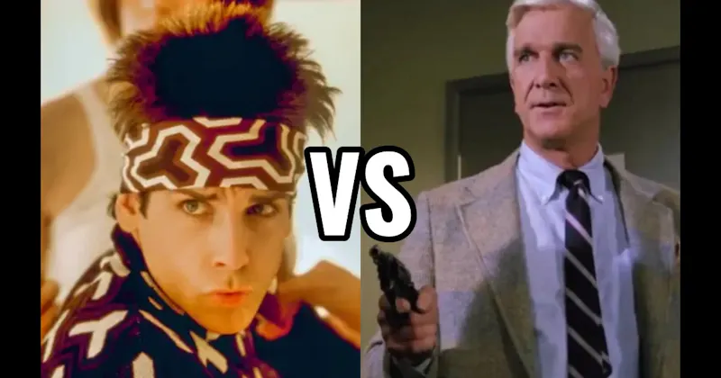 Derek Zoolander (Zoolander) vs. Frank Drebin (The Naked Gun)