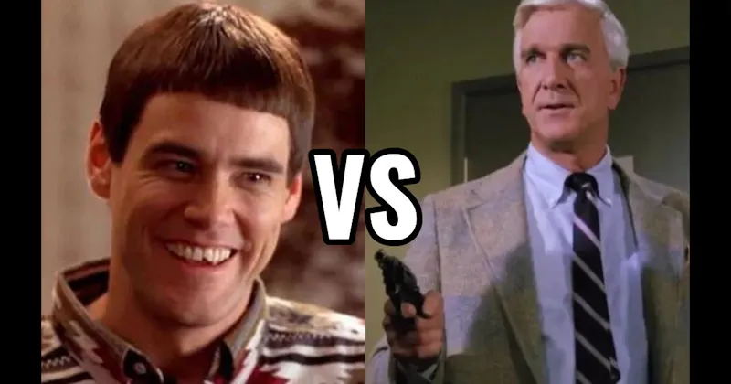 Frank Drebin (The Naked Gun) vs. Lloyd Christmas (Dumb and Dumber)