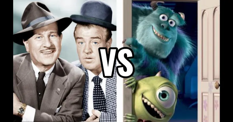 Abbott & Costello vs. Mike & Sulley (Monsters, Inc.)