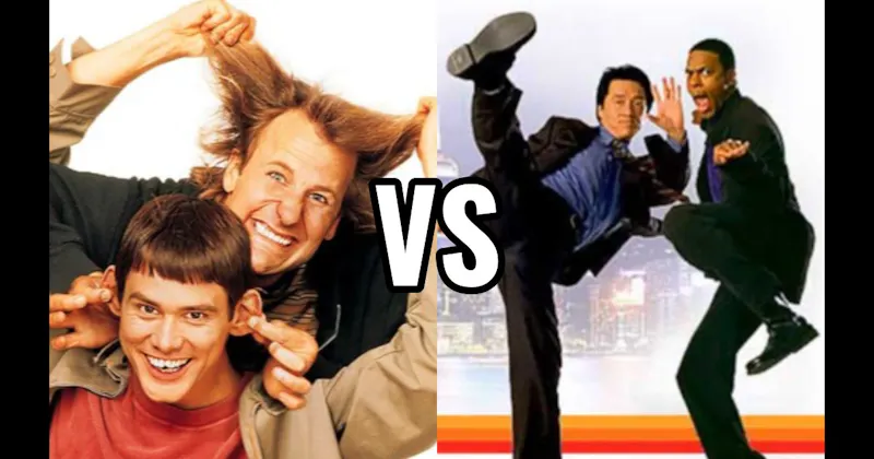 Harry & Lloyd (Dumb and Dumber) vs. James Carter & Inspector Lee (Rush Hour)