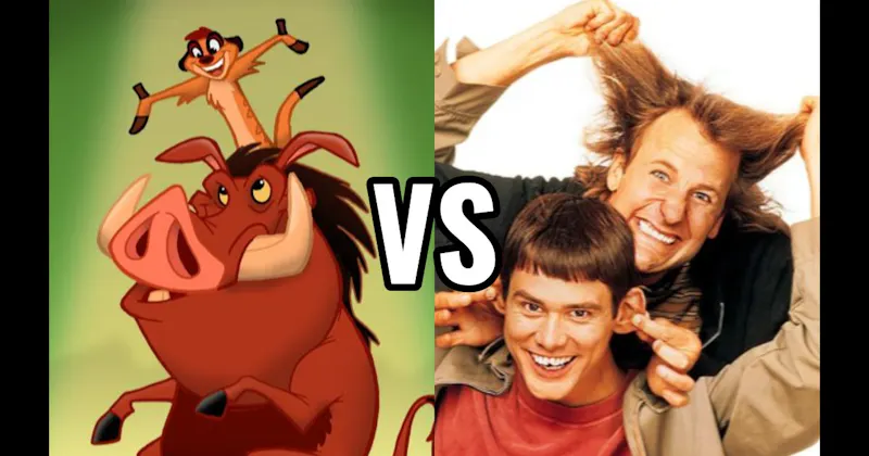 Harry & Lloyd (Dumb and Dumber) vs. Timon & Pumbaa (Lion King)
