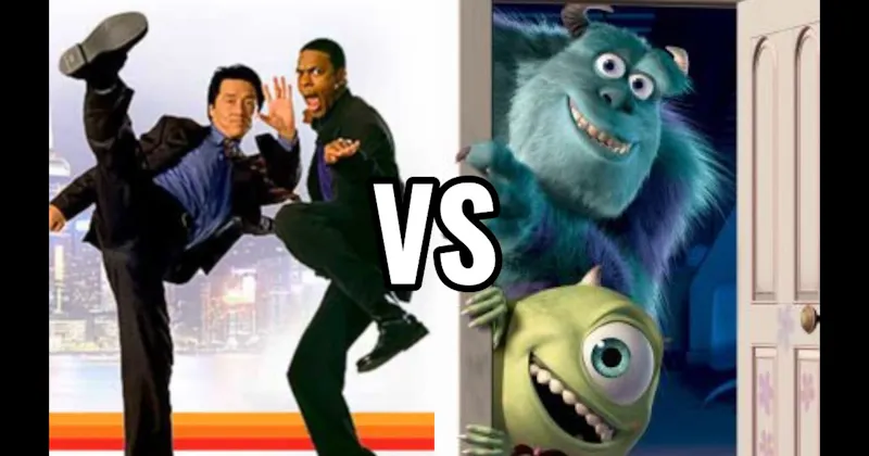 James Carter & Inspector Lee (Rush Hour) vs. Mike & Sulley (Monsters, Inc.)