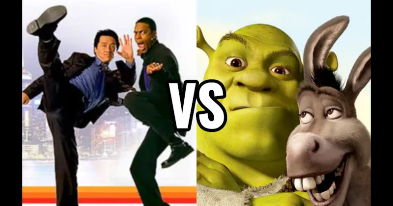 James Carter & Inspector Lee (Rush Hour) vs. Shrek & Donkey (Shrek)