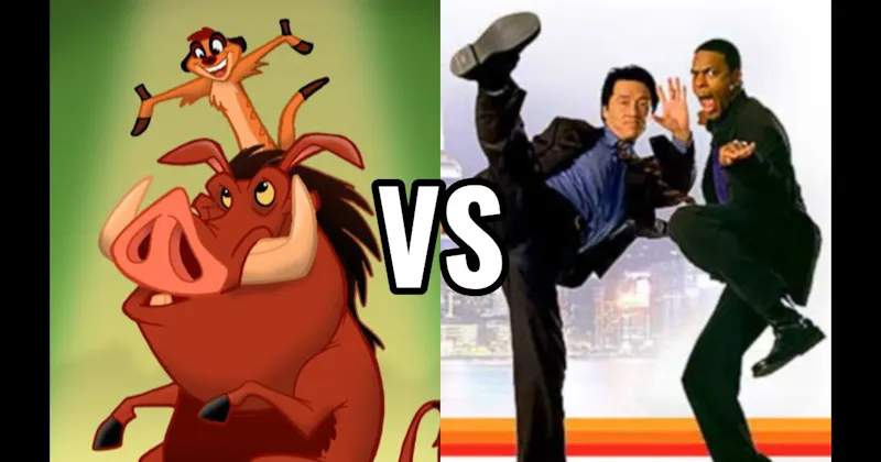 James Carter & Inspector Lee (Rush Hour) vs. Timon & Pumbaa (Lion King)