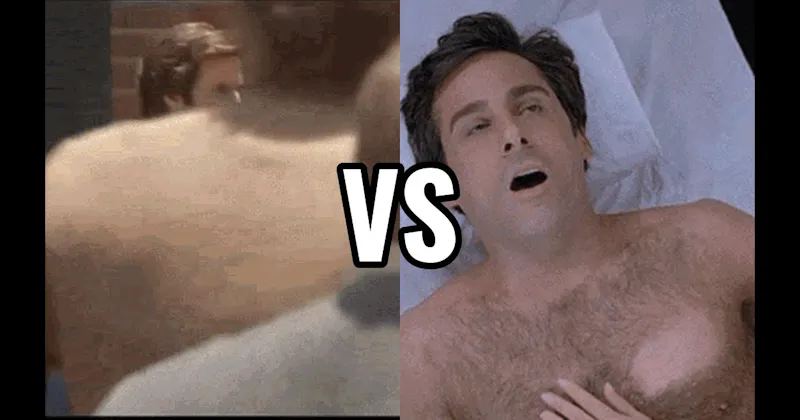 Anchorman News Fight (Anchorman) vs. Chest Waxing Scene (40-Year-Old Virgin)