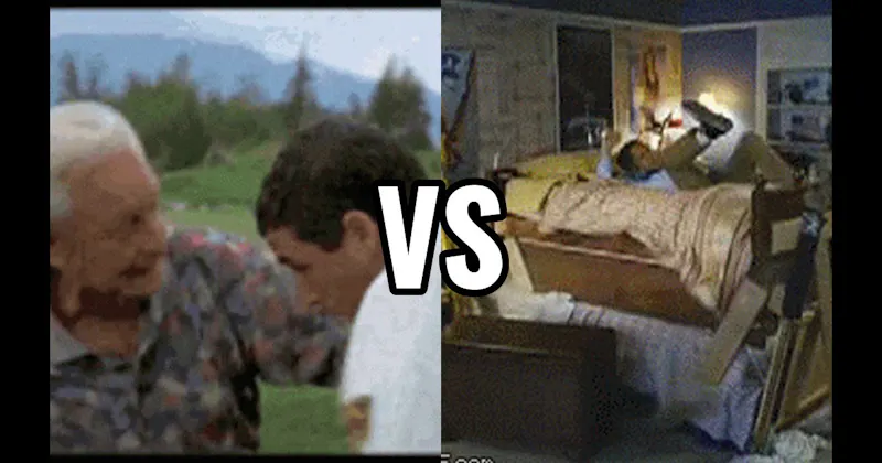 Bob Barker Fight (Happy Gilmore) vs. Bunk Bed Collapse (Step Brothers)