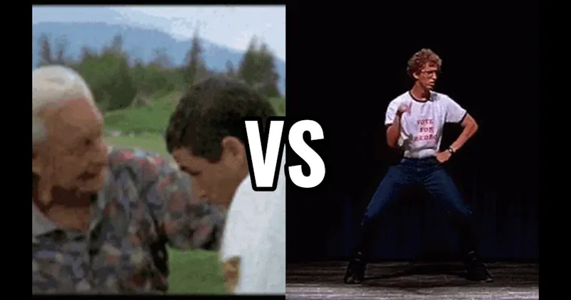 Bob Barker Fight (Happy Gilmore) vs. Napoleon Dance Scene (Napoleon Dynamite)