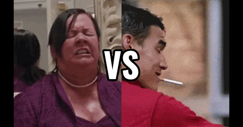 Food Poisoning (Bridesmaids) vs. Gasoline Fight (Zoolander)