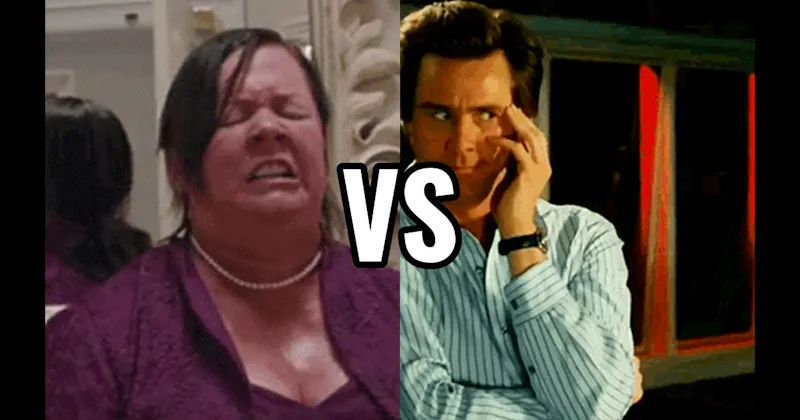 Food Poisoning (Bridesmaids) vs. News Broadcast (Bruce Almighty)