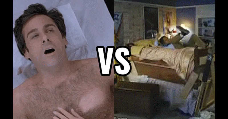 Bunk Bed Collapse (Step Brothers) vs. Chest Waxing Scene (40-Year-Old Virgin)