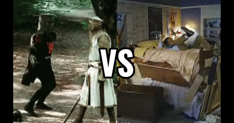 Bunk Bed Collapse (Step Brothers) vs. The Black Knight (Monty Python And The Holy Grail)