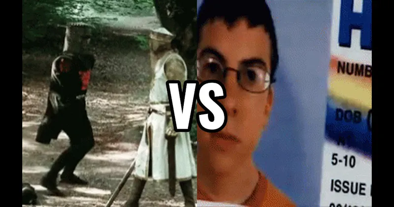 McLovin ID Scene (Superbad) vs. The Black Knight (Monty Python And The Holy Grail)