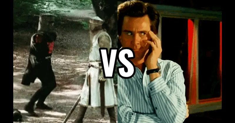 News Broadcast (Bruce Almighty) vs. The Black Knight (Monty Python And The Holy Grail)