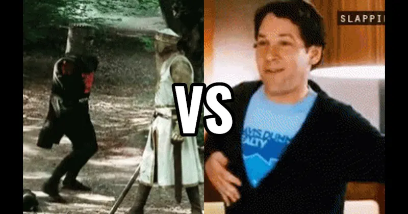 Slappin’ da Bass Scene (I Love You, Man) vs. The Black Knight (Monty Python And The Holy Grail)