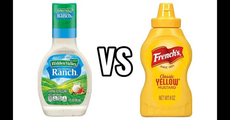 Mustard vs. Ranch Dressing