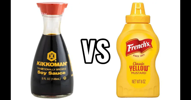 Mustard vs. Soy Sauce
