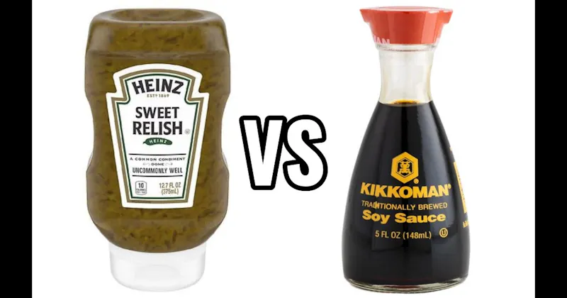 Relish vs. Soy Sauce