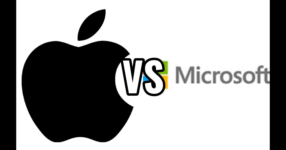 Apple vs Microsoft Apple Leads