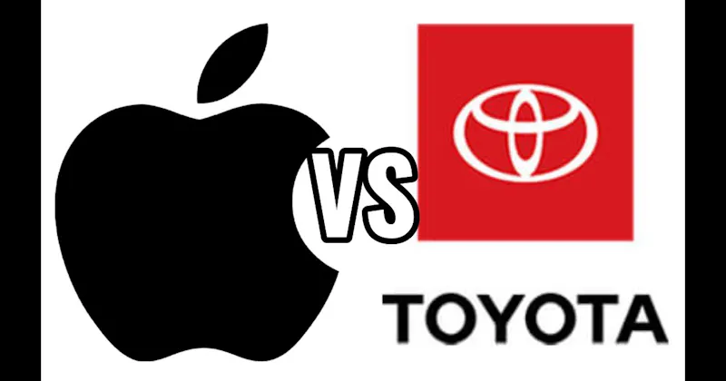 Apple (Company) vs. Toyota