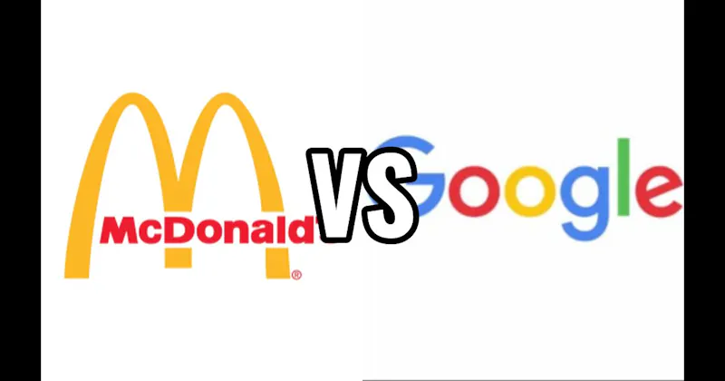 Google vs. McDonald's