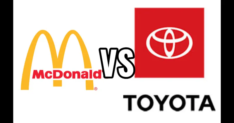 McDonald's vs. Toyota