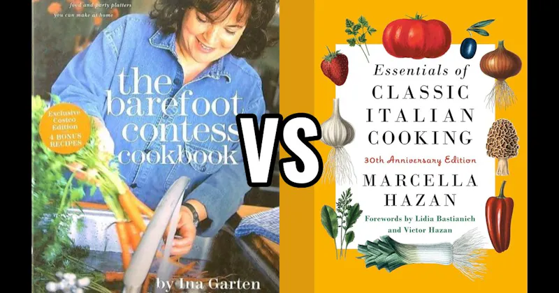 Essentials of Classic Italian Cooking vs. The Barefoot Contessa 