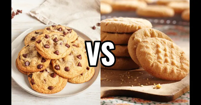 Chocolate Chip Cookie vs. Peanut Butter Cookie