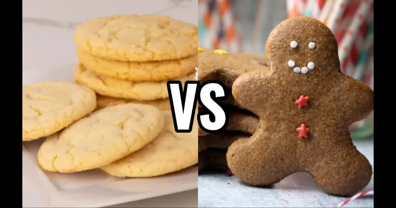 Gingerbread Cookie vs. Sugar Cookie