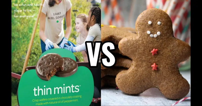 Gingerbread Cookie vs. Thin Mints