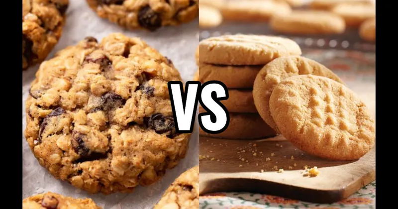 Oatmeal Raisin Cookie vs. Peanut Butter Cookie