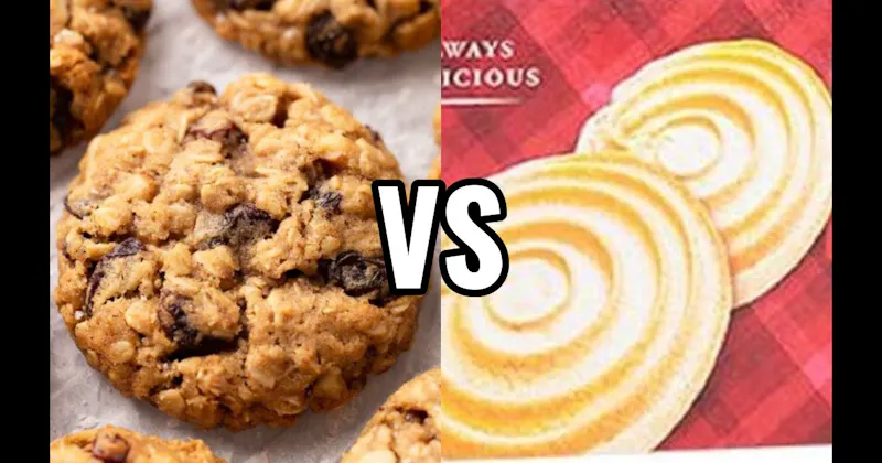 Oatmeal Raisin Cookie vs. Shortbread Cookie