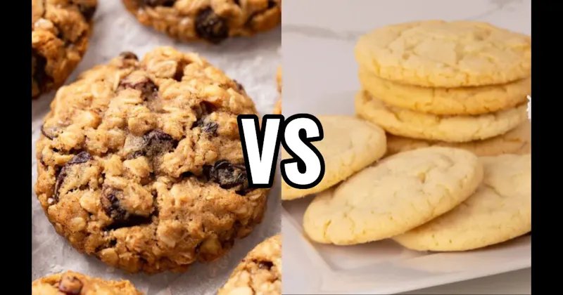Oatmeal Raisin Cookie vs. Sugar Cookie