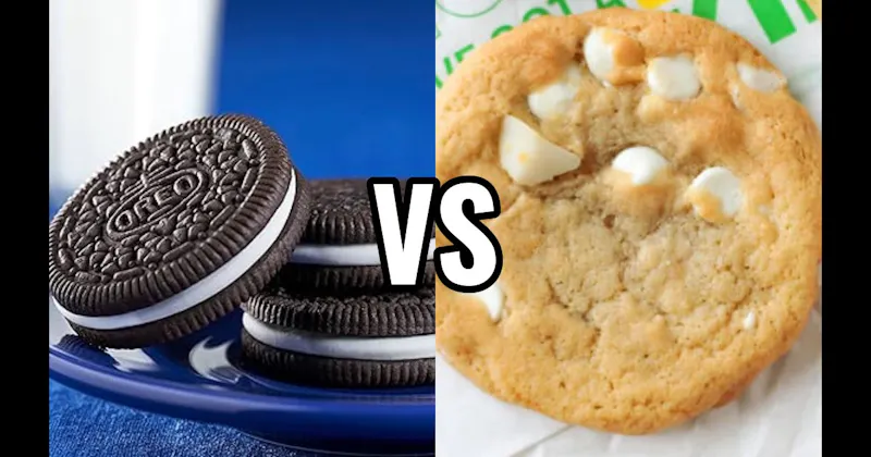 Oreo vs. White Chocolate Macadamia Nut Cookie