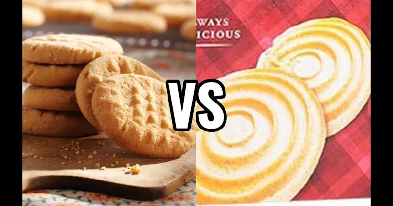 Peanut Butter Cookie vs. Shortbread Cookie