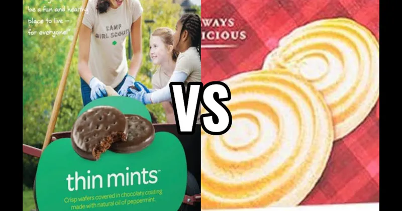 Shortbread Cookie vs. Thin Mints