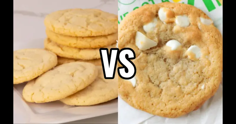 Sugar Cookie vs. White Chocolate Macadamia Nut Cookie