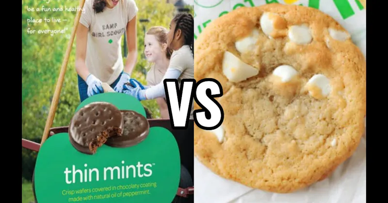 Thin Mints vs. White Chocolate Macadamia Nut Cookie