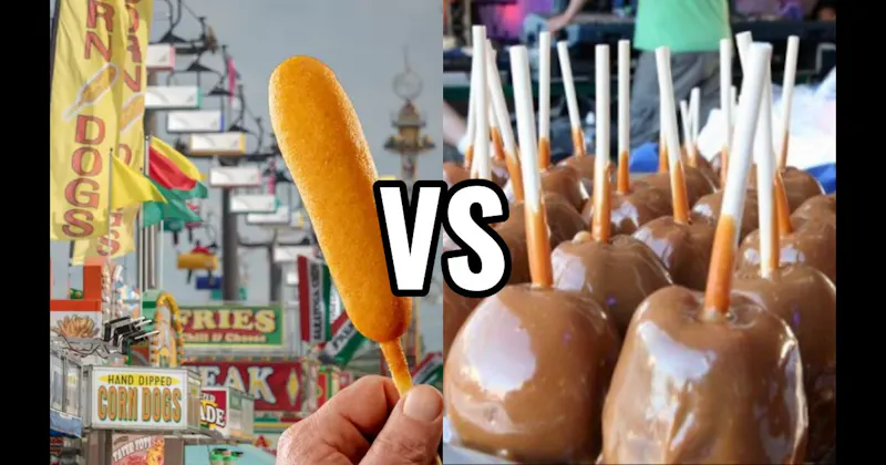 Caramel Apple vs. Corn Dog